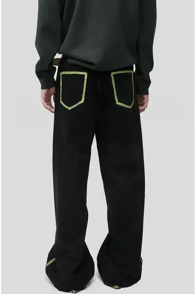 Japanese Brand Baggy loose jeans wide leg fashion streetwear pants Size US 30 / EU 46 - 3 Thumbnail