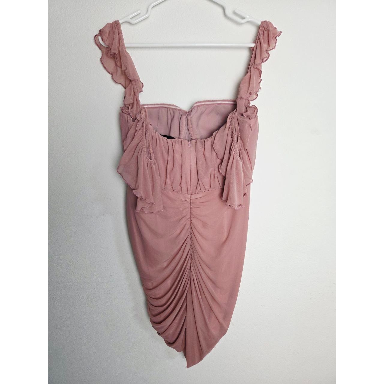 REVOLVE Michael Costello REVOLVE Micah Dress Ruched Mini Pink Medium Size M / US 6-8 / IT 42-44 - 5 Thumbnail