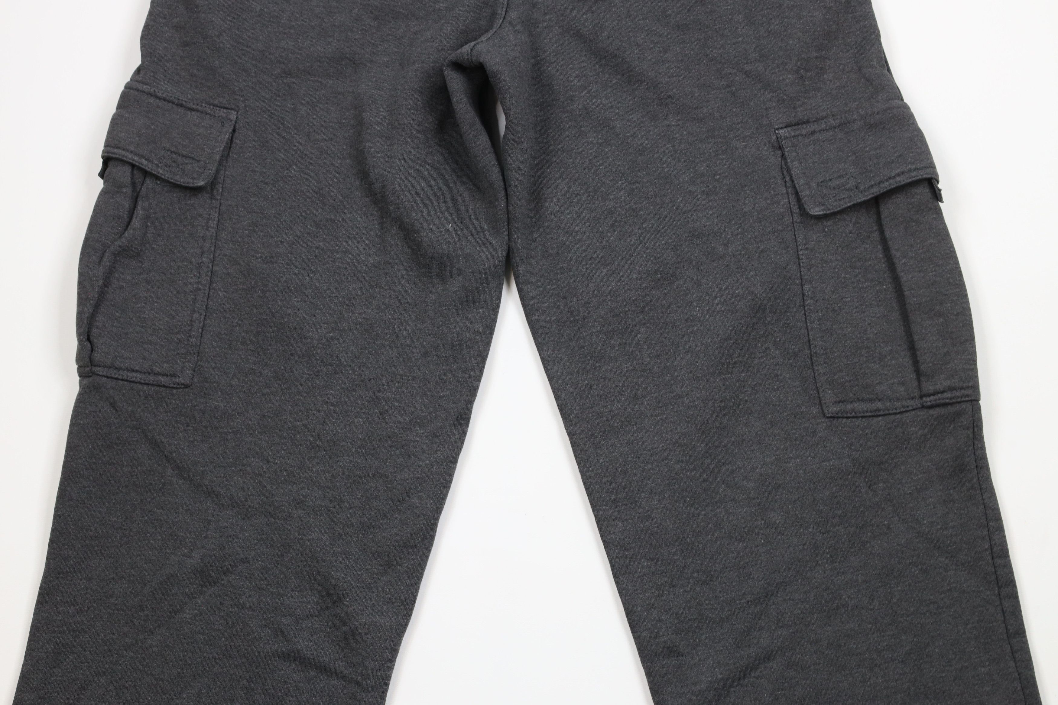 Vintage Vintage 90s Y2K Streetwear Heavy Wide Leg Cargo Sweatpants Size US 36 / EU 52 - 10 Thumbnail