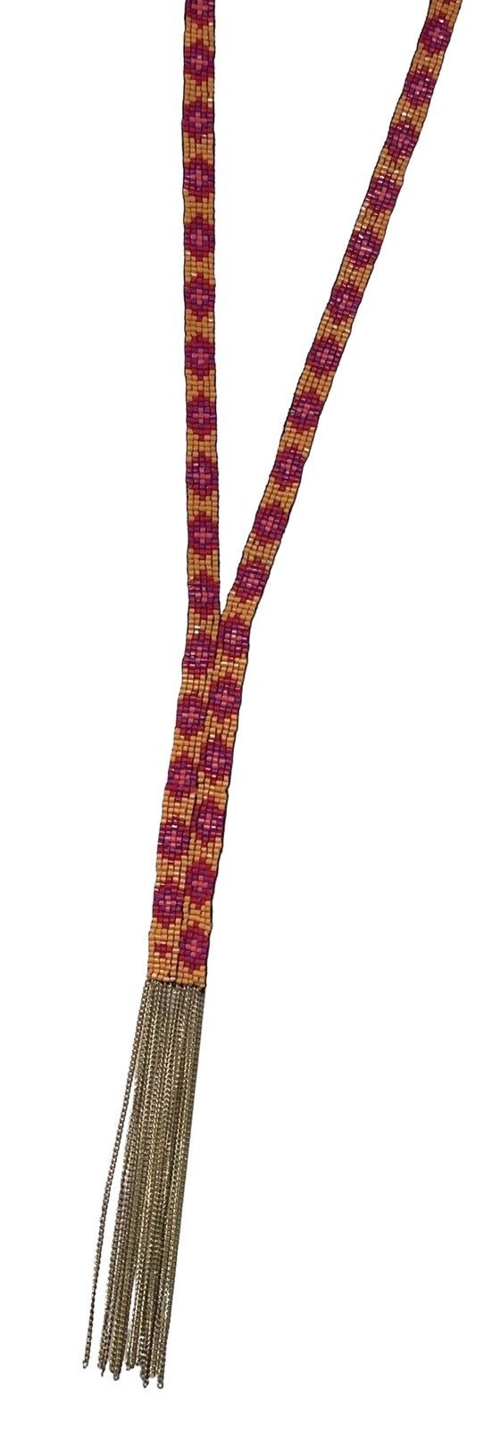 Vintage Vintage Huichol Beaded Metal Fringe 90’s Lariat by Sundance Size ONE SIZE - 7 Thumbnail