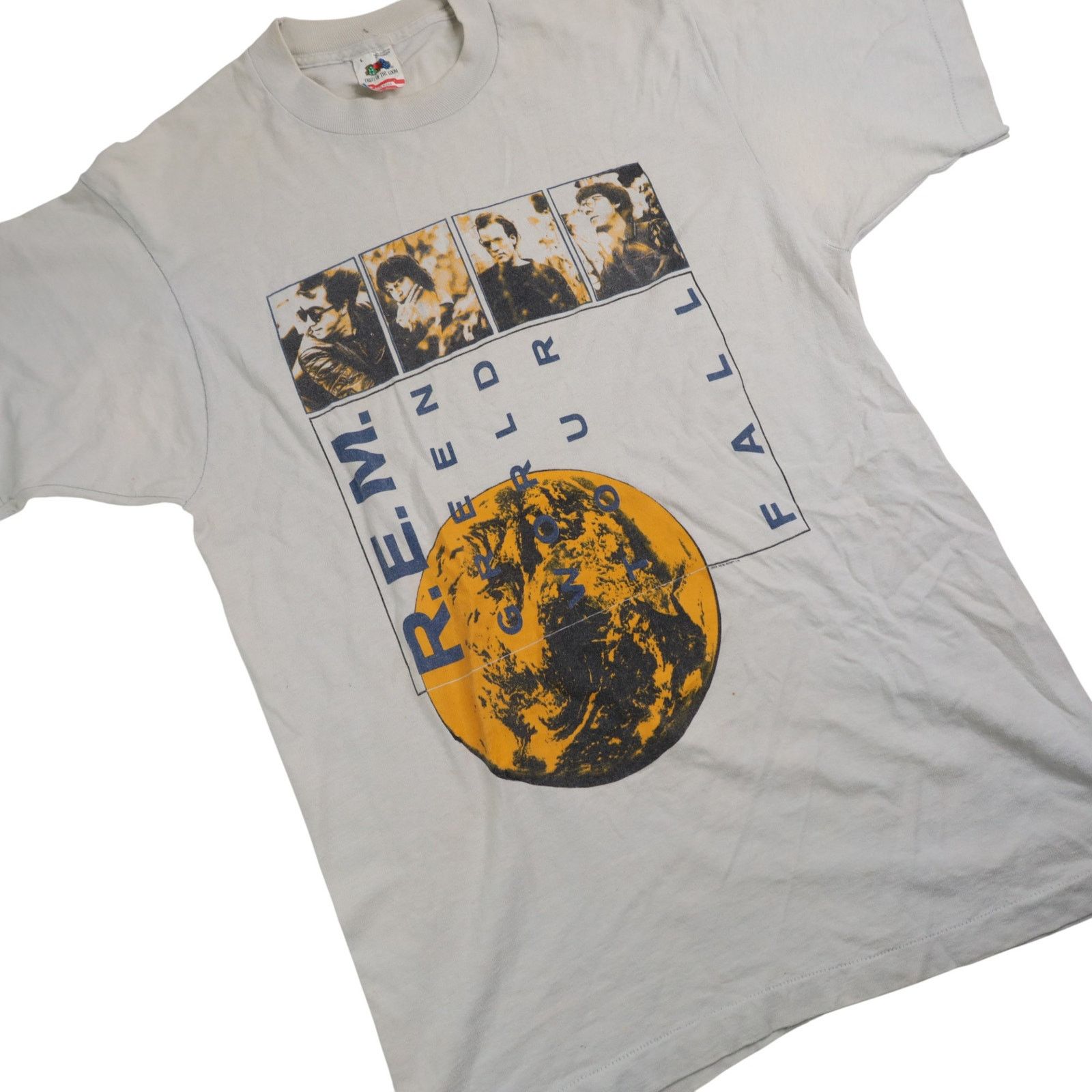 Band Tees × Vintage Vintage 80s R.E.M Green World Tour Graphic Band Tee Size US XL / EU 56 / 4 - 3 Thumbnail