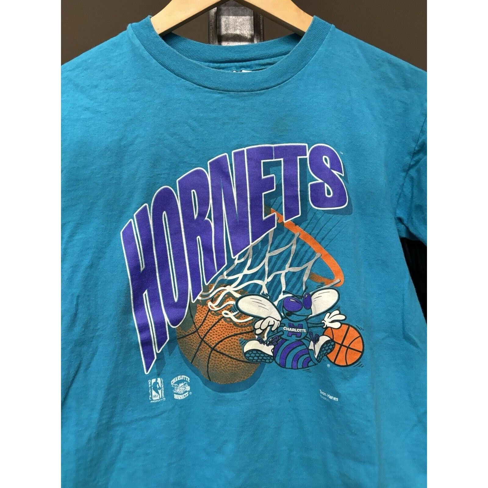 NBA Vintage charlotte hornets sz large teal nba basketball shirt Size US XS / EU 42 / 0 - 4 Thumbnail