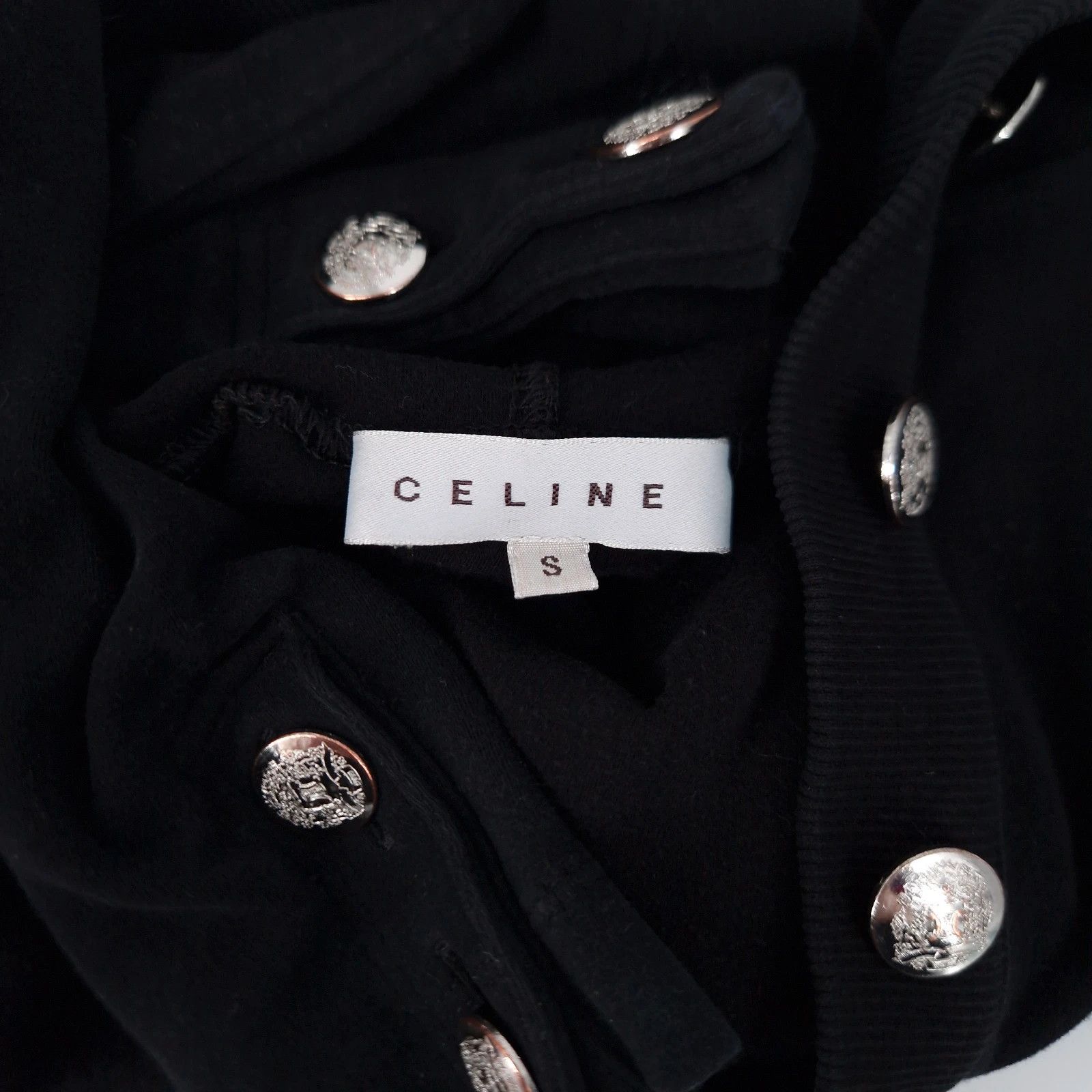 Celine Céline Fitted Military Hoodie Size S / US 4 / IT 40 - 3 Thumbnail
