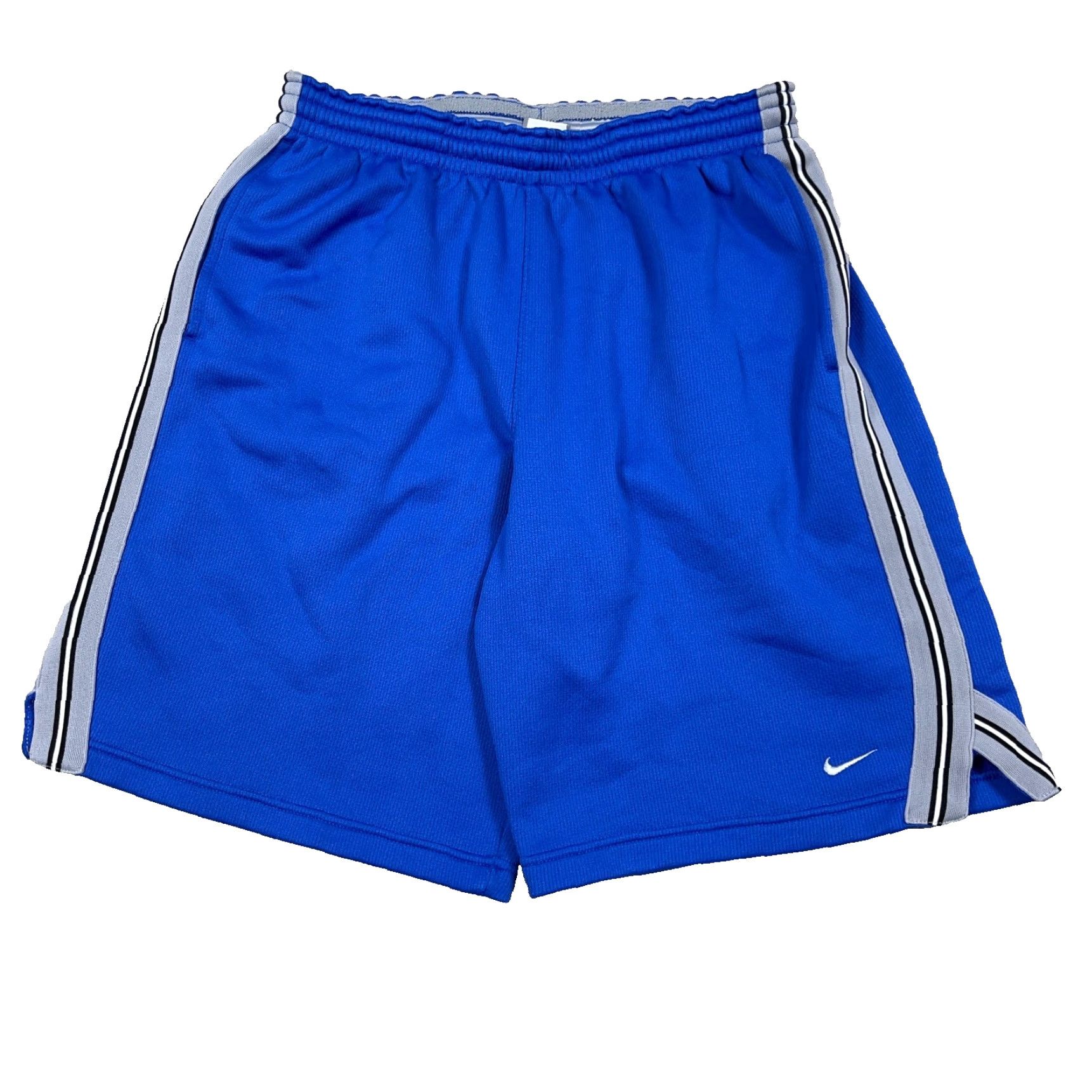 Nike VINTAGE Nike Basketball Shorts Men L Blue Gray Baggy Jock Gym Run 2000s Size US 33 - 2 Thumbnail