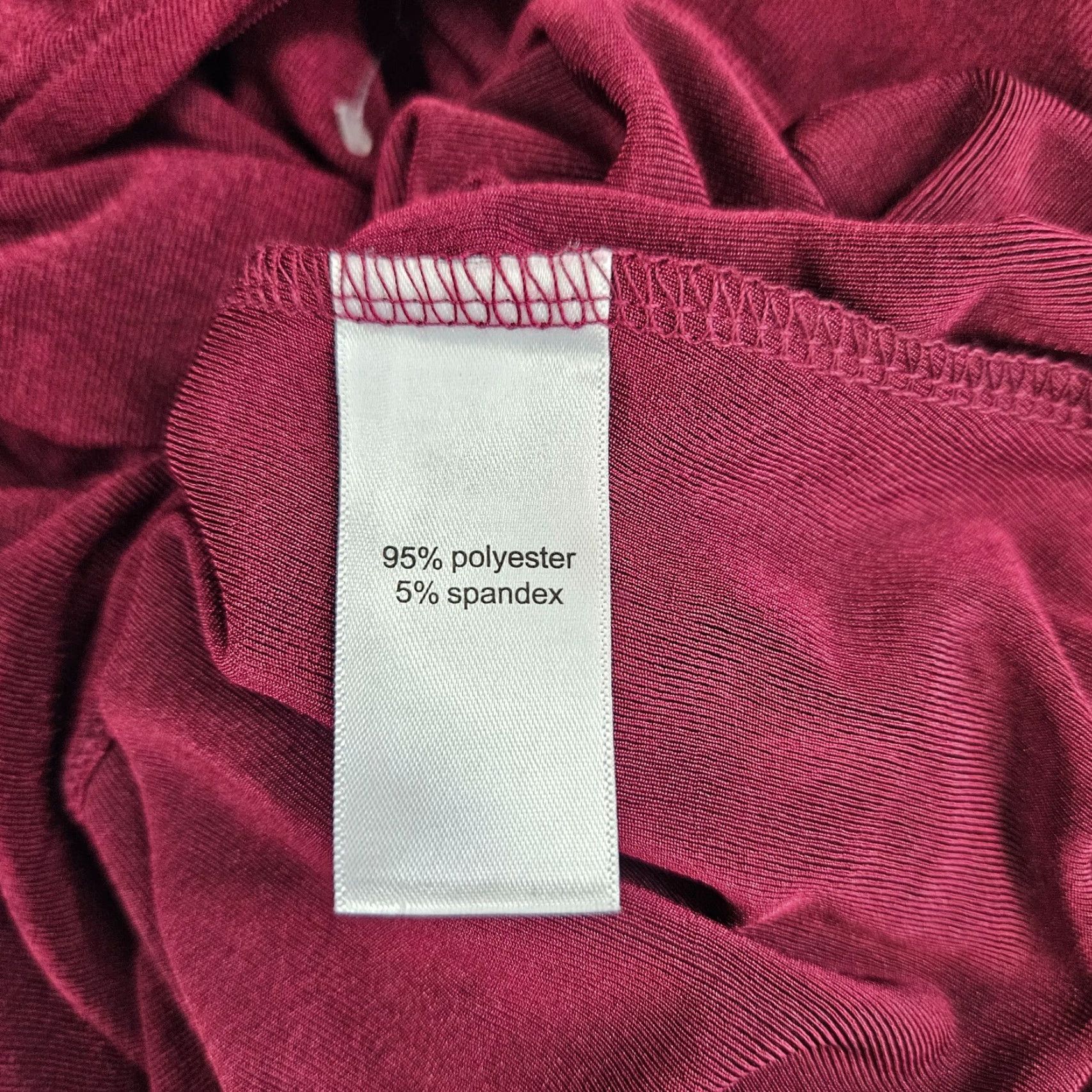 Vintage Maurices Womens Top L Burgundy Long Sleeve V-Neck Shirt Blouse Women's Size L / US 10 / IT 46 - 5 Thumbnail