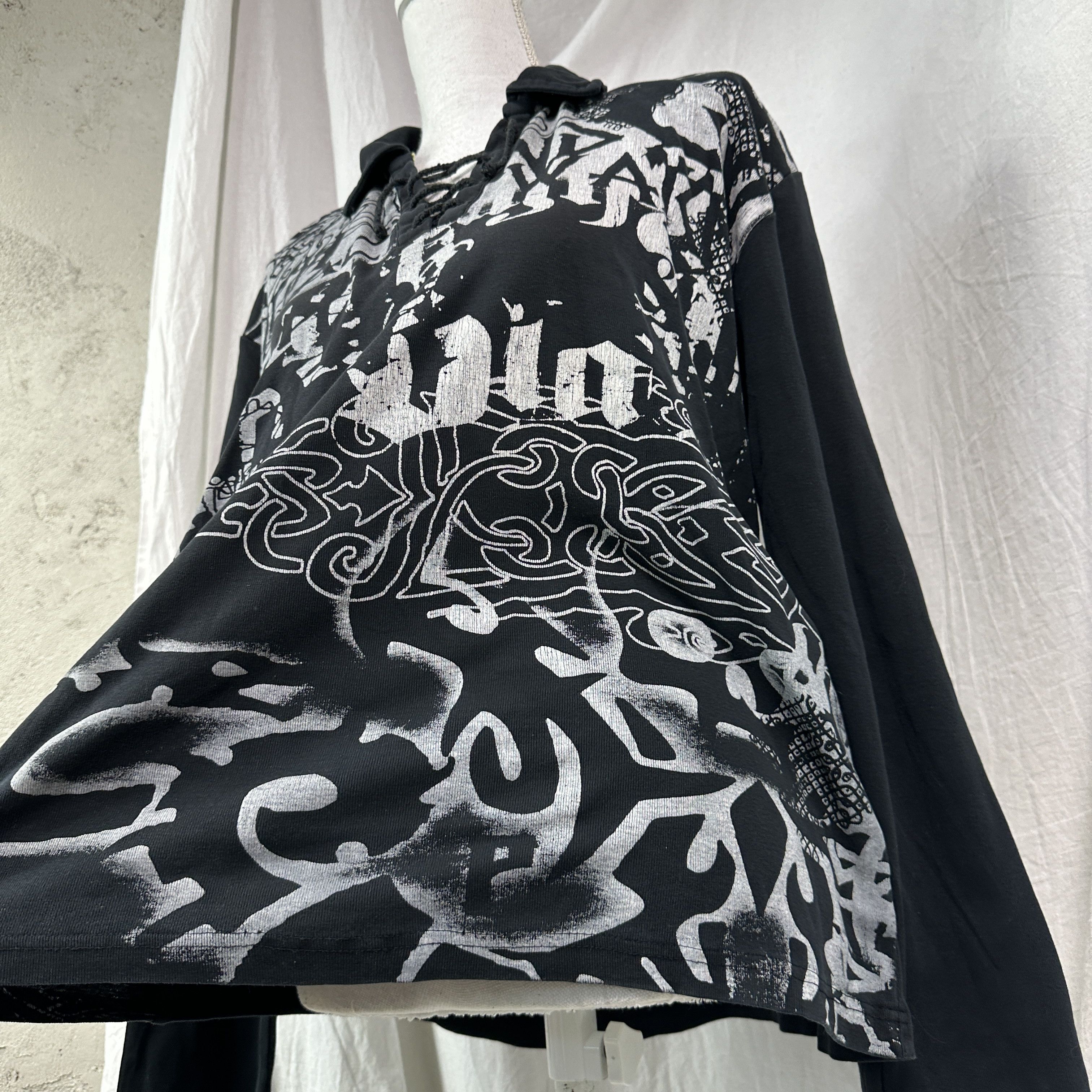 Vintage Vintage Streetwear Oversize Printed Tribal Longsleeve 00s Size XL / US 12-14 / IT 48-50 - 8 Thumbnail