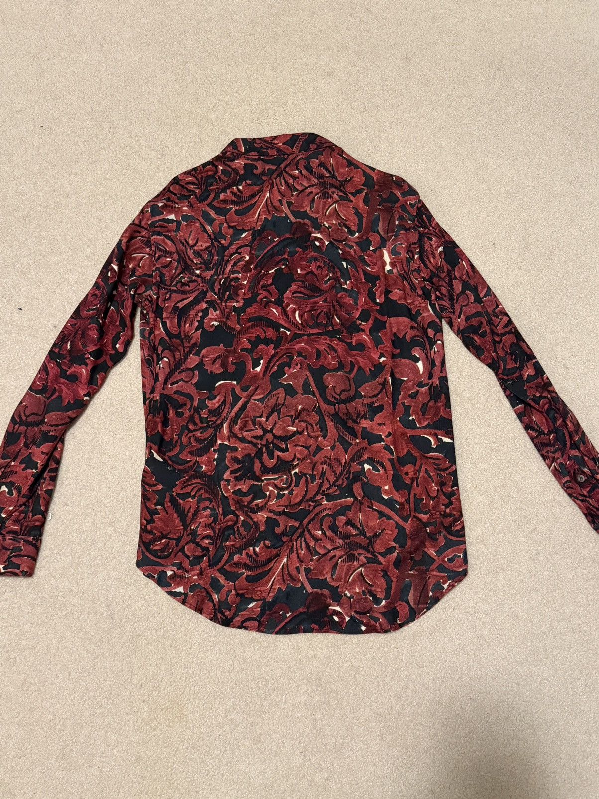 SSENSE Davi Paris Red Floral Button-Up NWT Size US M / EU 48-50 / 2 - 3 Thumbnail