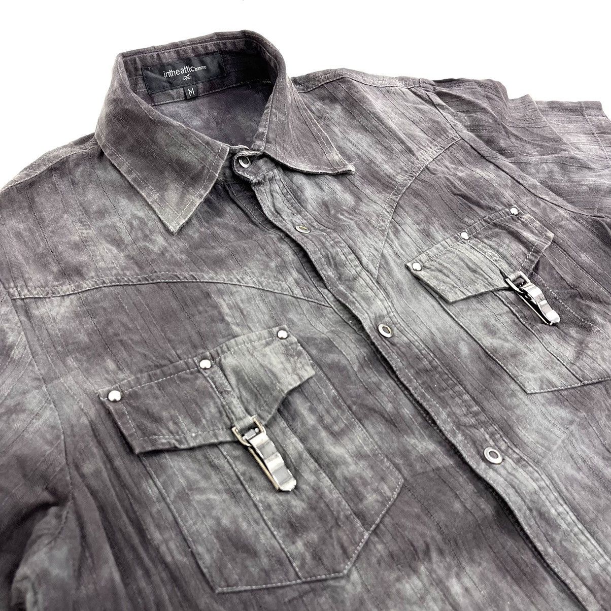 If Six Was Nine × Japanese Brand × Le Grande Bleu (L.G.B.) In The Attic Homme Punk Tie Dye Short Shirt Ifsixwasnine LGB Size US M / EU 48-50 / 2 - 4 Thumbnail
