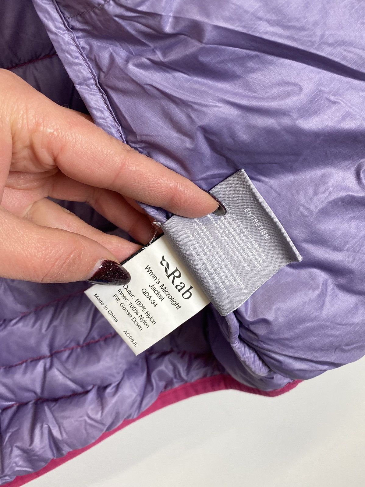 Rab × Vintage Rab Ladies Wmns Microlight Jacket Full Zip Down Pertex XL Size XL / US 12-14 / IT 48-50 - 11 Thumbnail