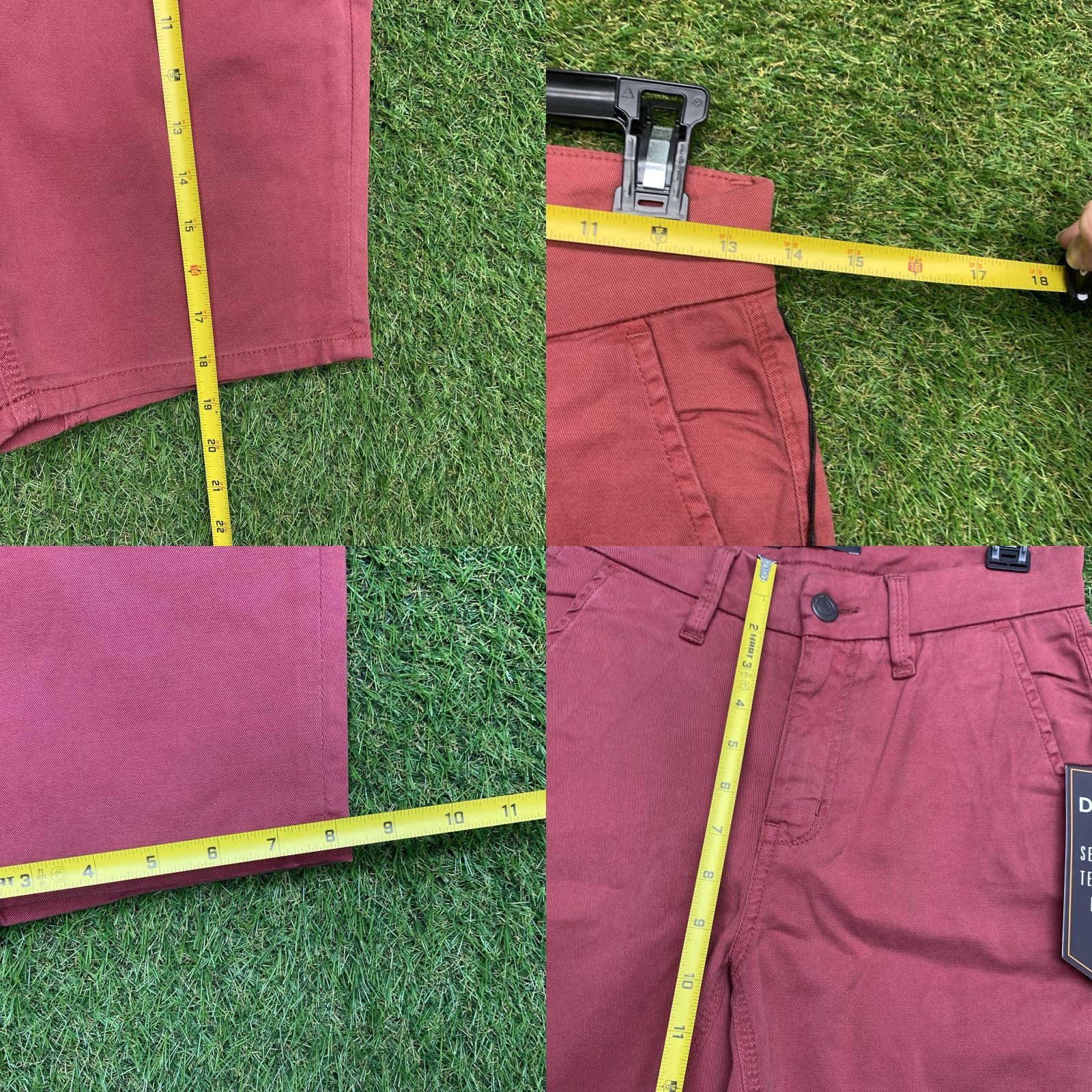 DUER DUER Men's Chino Shorts 28 Red Stretch Casual Travel Pockets 9-Inch Inseam Size US 28 / EU 44 - 8 Thumbnail