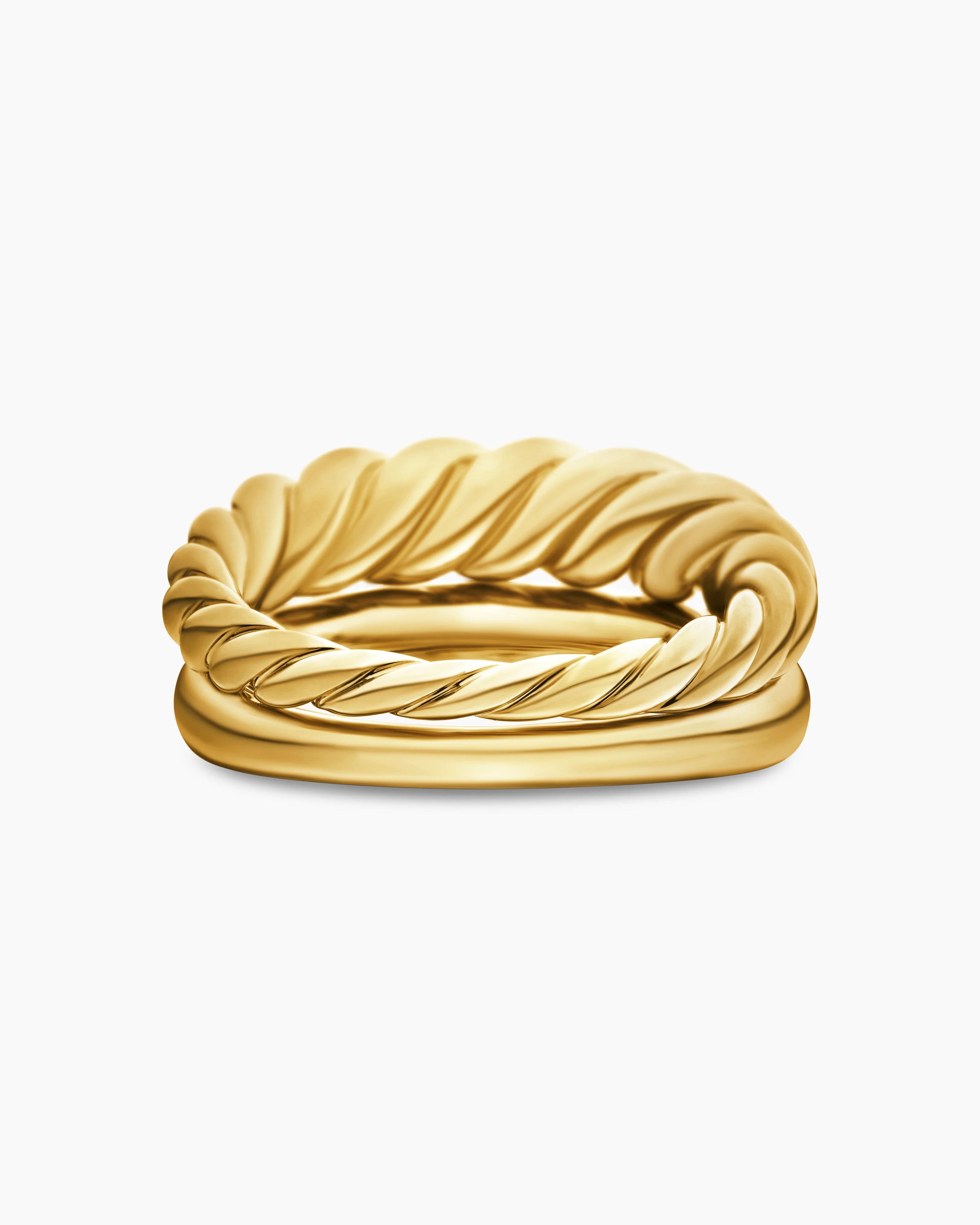 David Yurman oc11z0625 Size: 8 / Pure Form® Stack Rings in Gold Size ONE SIZE - 6 Thumbnail