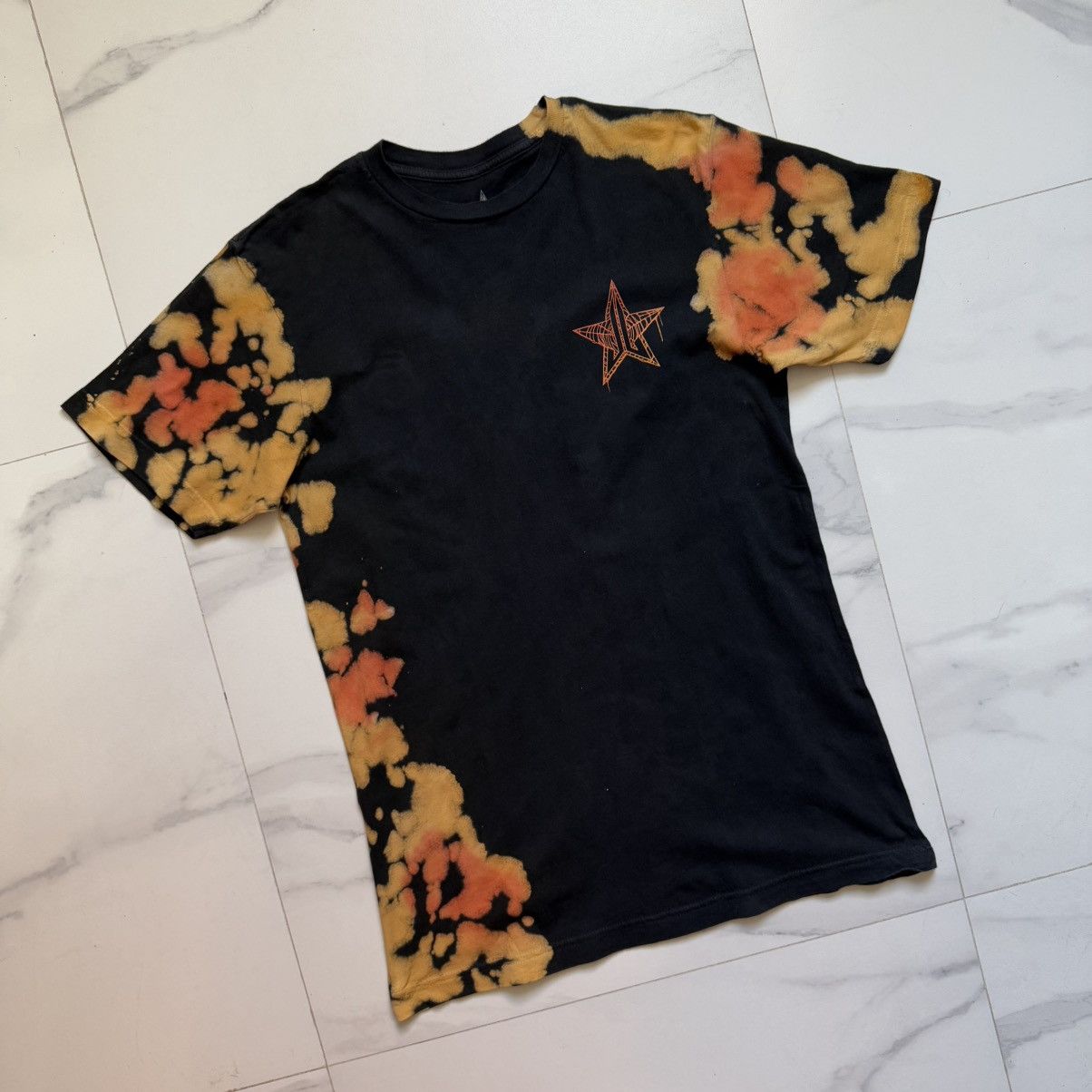 Fashion Victim × Other Jeffree Star Fashion Tie Dye Orange & Black Tee Size US M / EU 48-50 / 2 - 4 Thumbnail