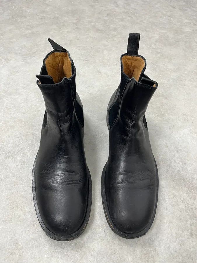 Giorgio Armani 2000s Giorgio Armani Black Leather Ankle Boots Size US 7.5 / EU 40-41 - 2 Thumbnail