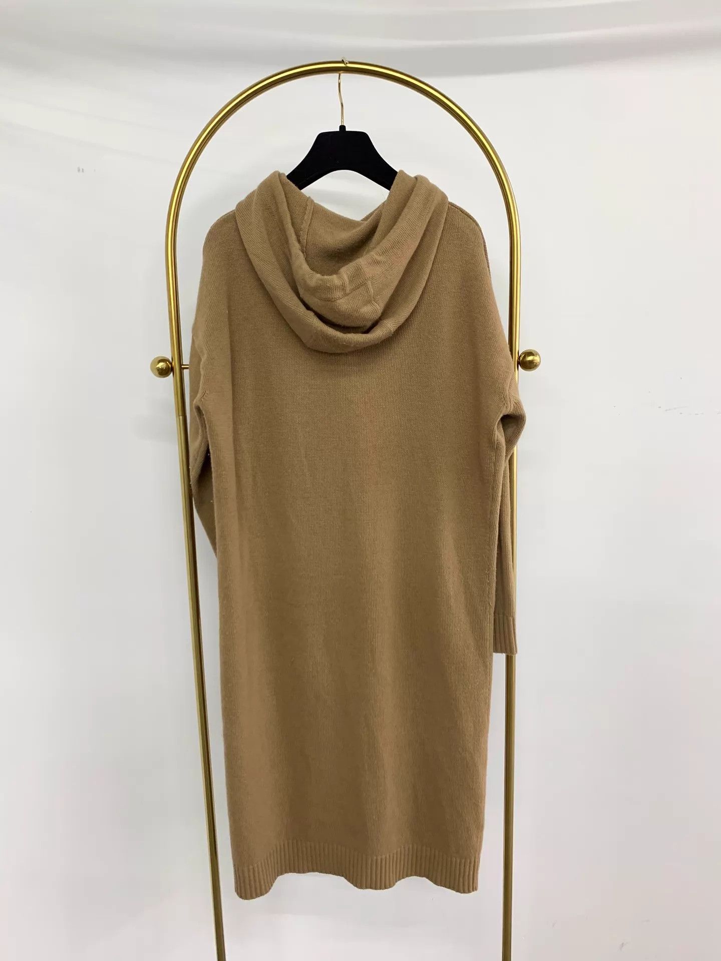 Max Mara MaxMara Khaki Wool Hooded Dress S New Size S / US 4 / IT 40 - 3 Thumbnail