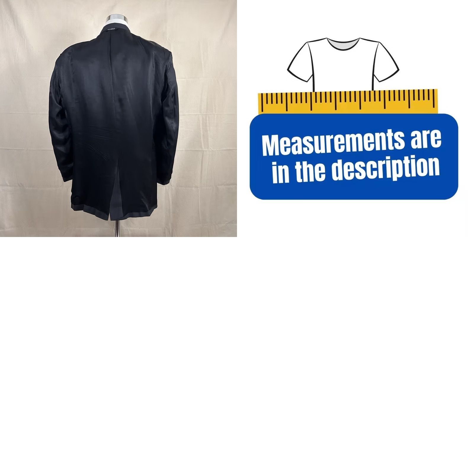 Jos. A. Bank Jos A Bank Sport Coat 52L 100% Wool Dark Gray Nailhead Two-Button Lined Vented Men Regular Jacket Smart Casual Formal Business Coat Size US XS / EU 42 / 0 - 8 Thumbnail