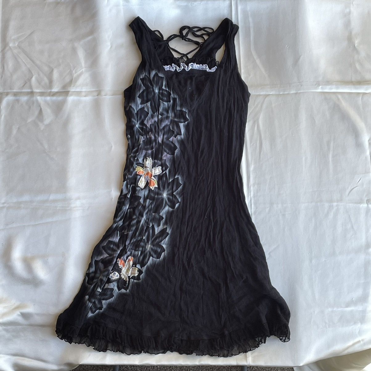 Japanese Brand GOUK FLUTTER DRESS Size ONE SIZE - 5 Thumbnail