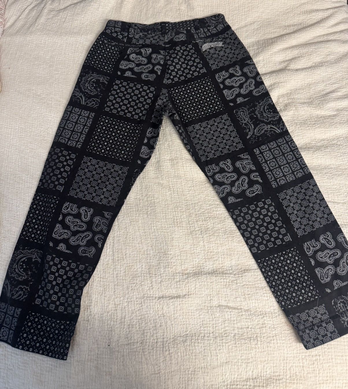 Supreme Supreme Paisley Grid Chino Pant Size US 34 / EU 50 - 2 Thumbnail