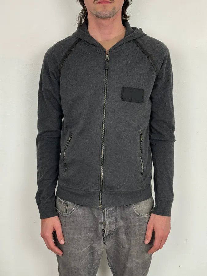 Prada SS2006 Prada Grey Padded Zip-up Hoodie Size US S / EU 44-46 / 1 - 3 Thumbnail