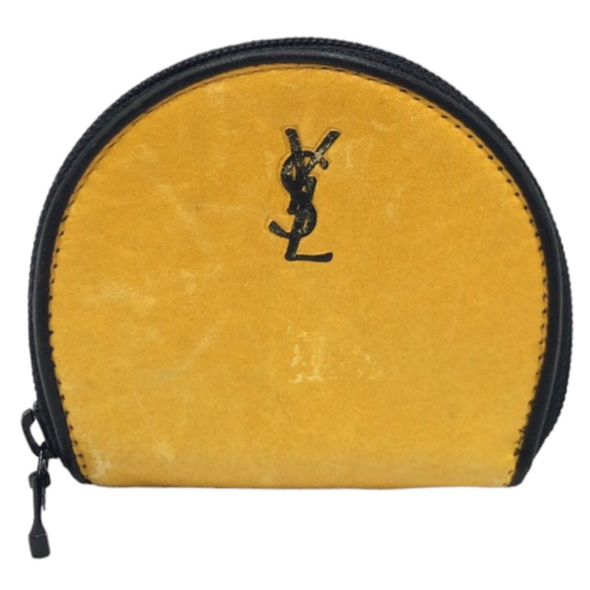 Yves Saint Laurent Yves Saint Laurent Yellow Leather Coin Case Leather Coin Case in Very Good Condition