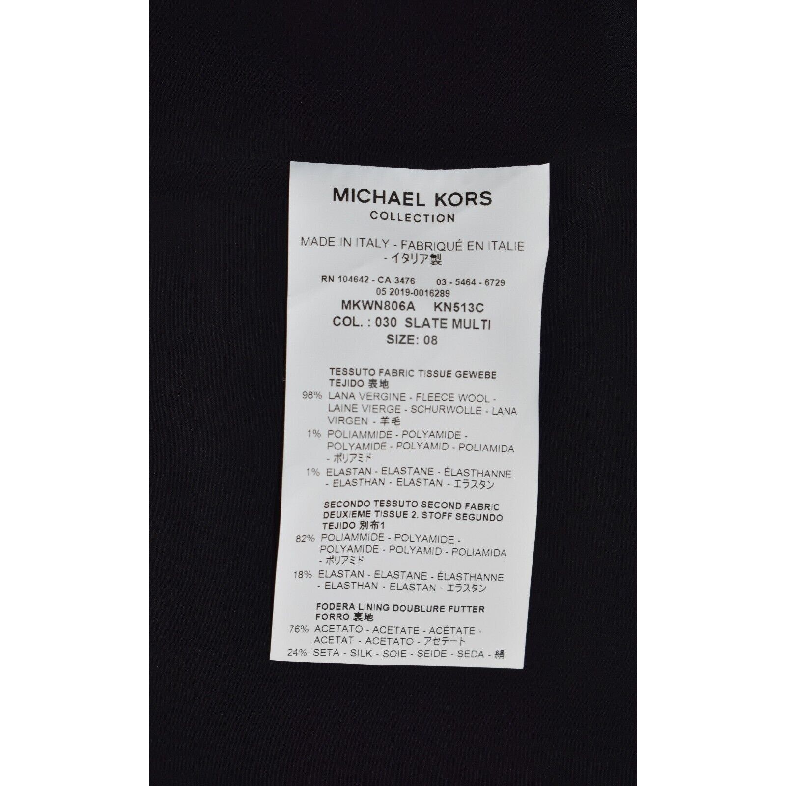 Michael Kors NWT MICHAEL KORS Slate Plaid Wool Ruched Sleeves Jacket Sz 8 Size M / US 6-8 / IT 42-44 - 6 Thumbnail