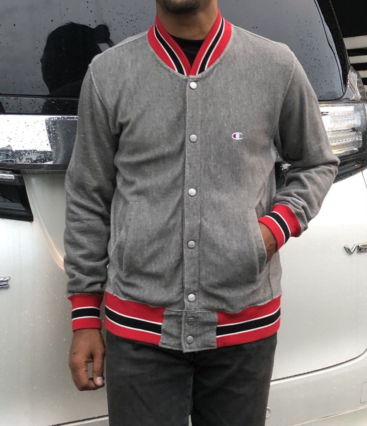 Champion Champion Reverse Weave Button Snap Track Top Jacket Size US L / EU 52-54 / 3 - 2 Thumbnail