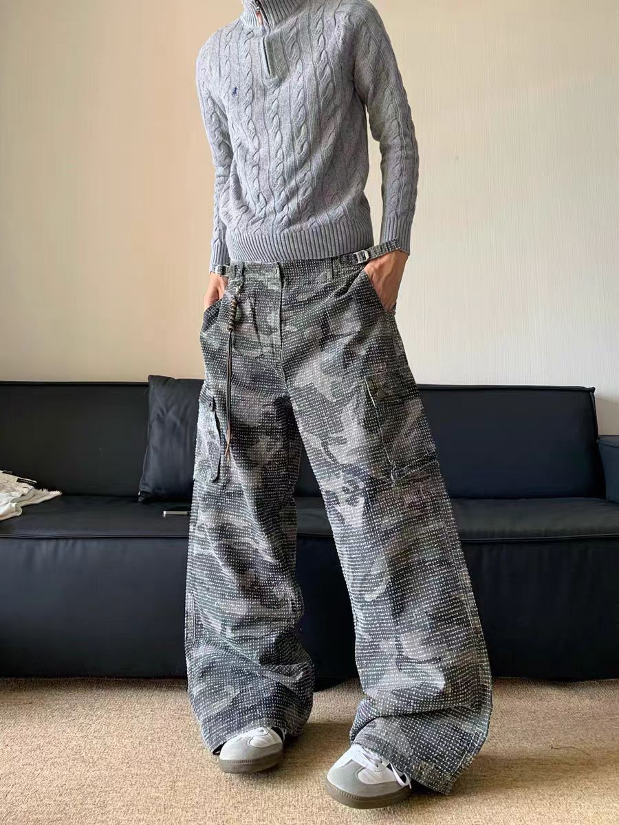 Japanese Brand × Vintage Camouflage Vintage Workwear Loose Casual Trousers Size US 32 / EU 48 - 5 Thumbnail