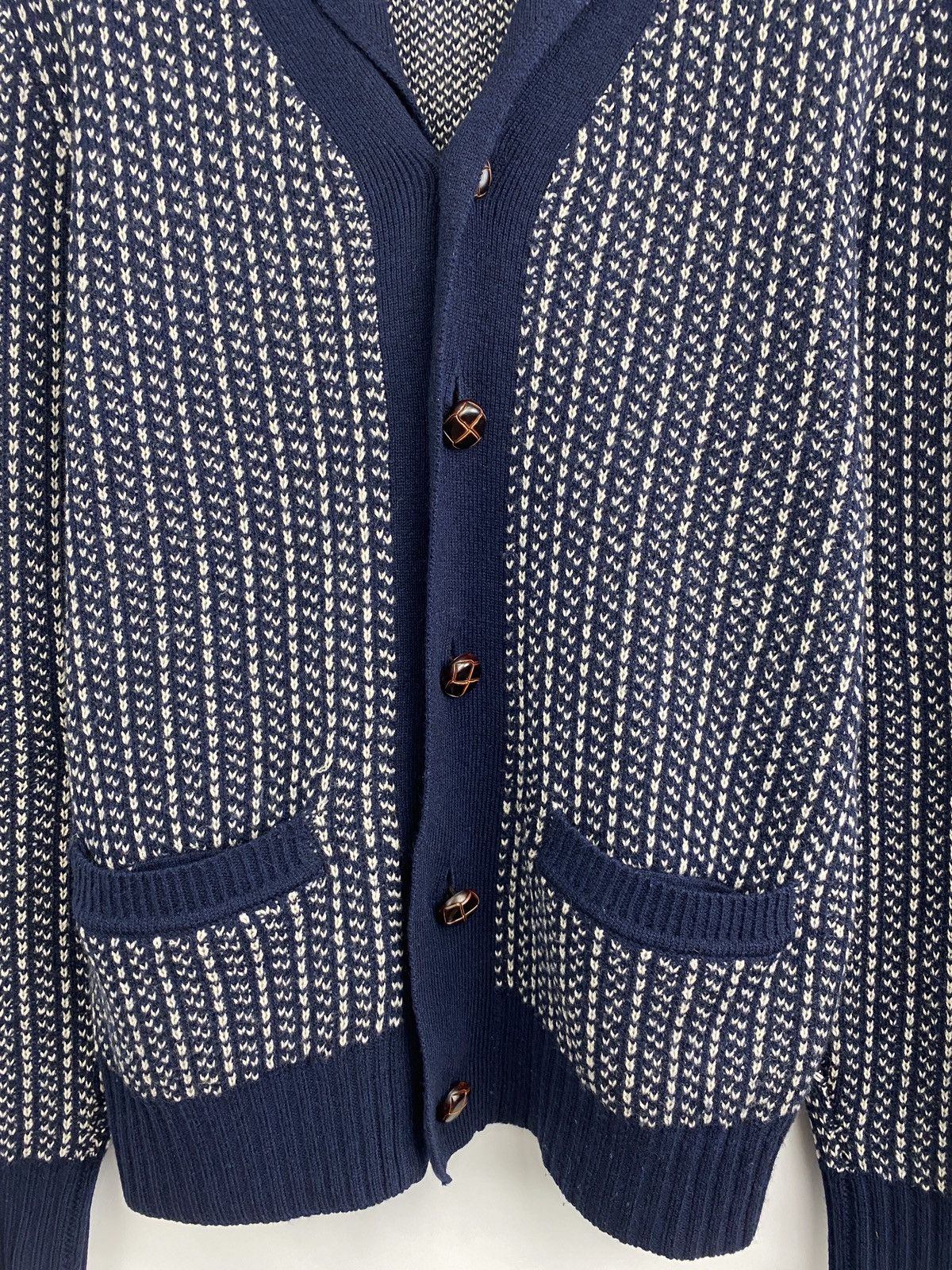 Japanese Brand Y2K Cashmere Merino Cardigan Warren Parker Kapital Style Size US M / EU 48-50 / 2 - 4 Thumbnail