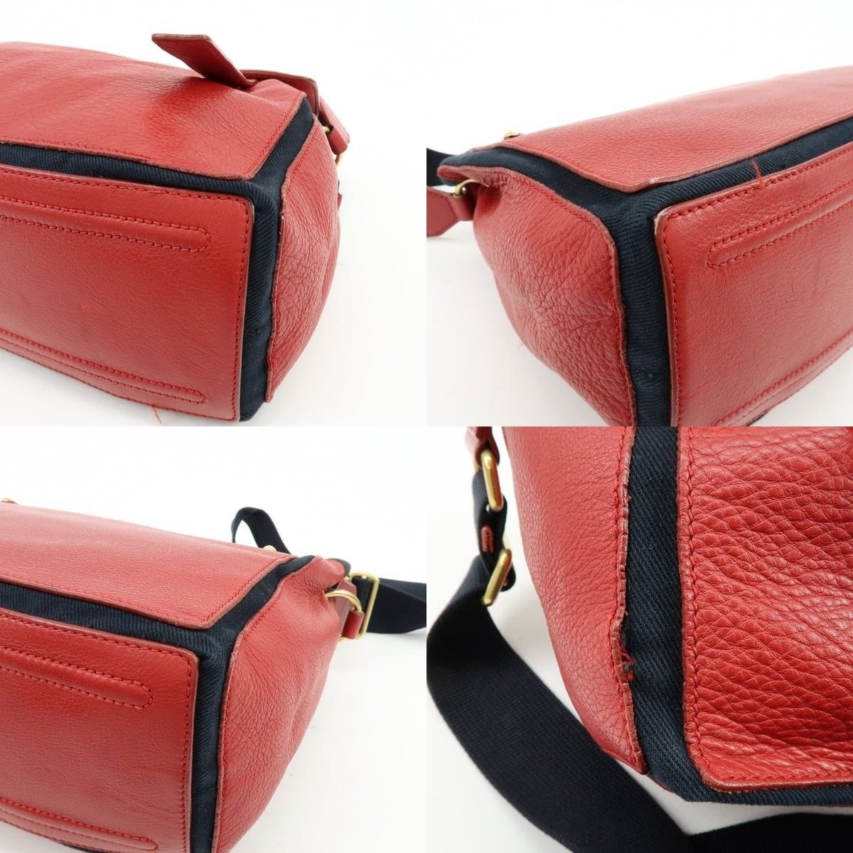Saint Laurent Paris Saint Laurent Muse Two Leather Shoulder Bag Red Size ONE SIZE - 5 Thumbnail