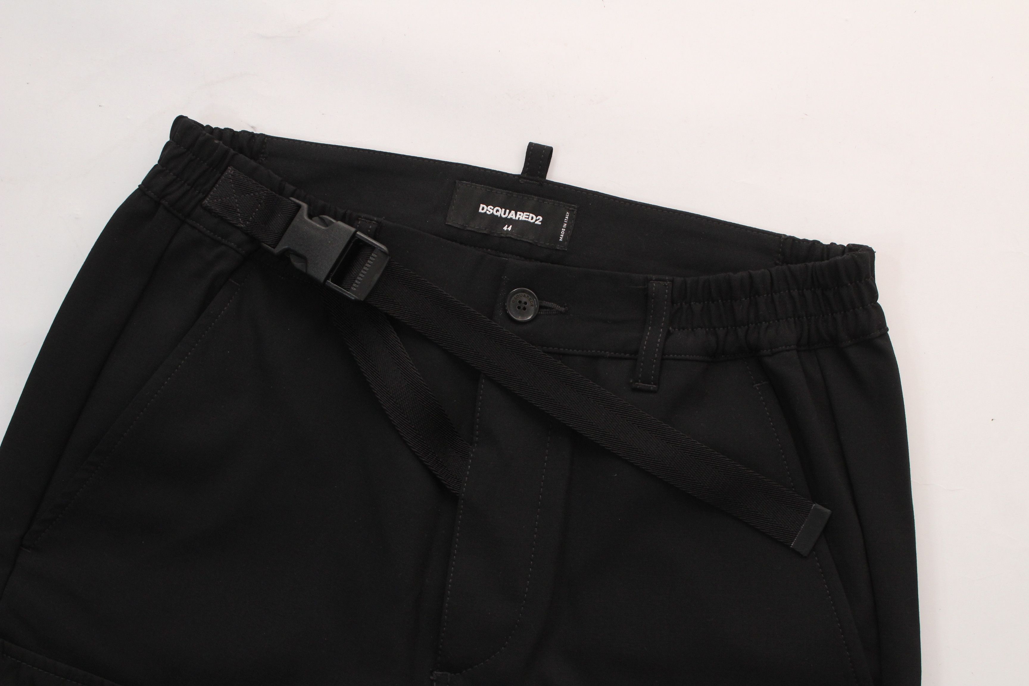 Dsquared2 Dsquared2 Black Mixed-Material Cargo Joggers IT 44 Size US 28 / EU 44 - 2 Thumbnail