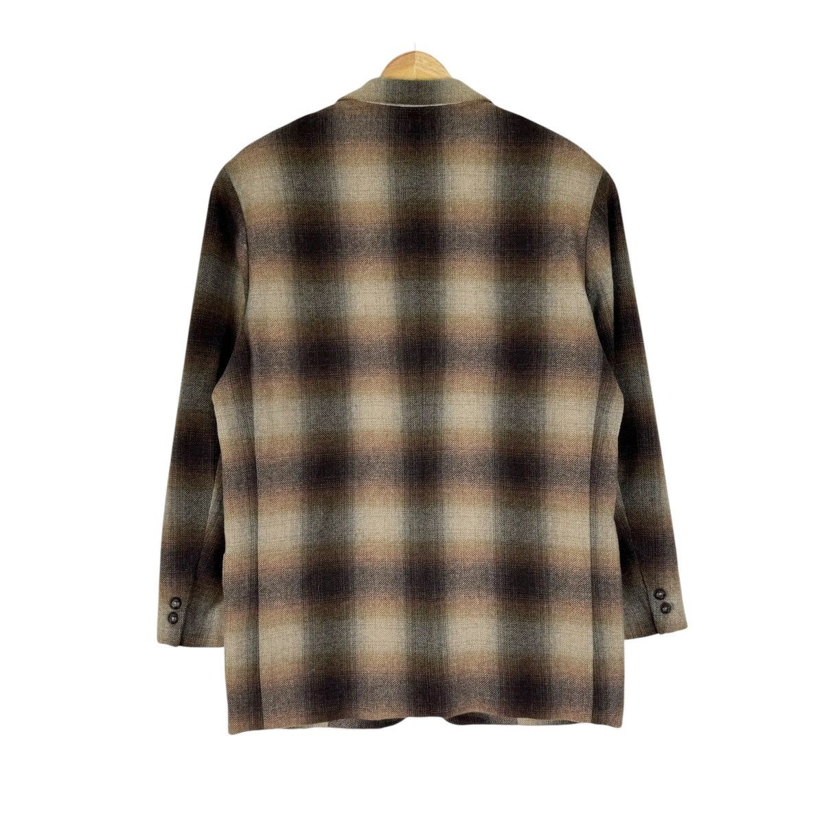 Japanese Brand ❄️INTERMEZZO JAPAN SHADOW PLAIDS BLAZER COAT Size US L / EU 52-54 / 3 - 10 Thumbnail