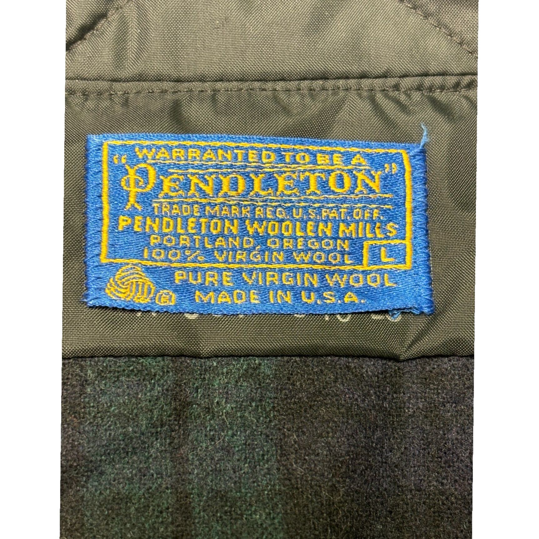 Pendleton VINTAGE Pendleton Wool Shirt Mens Large Button Plaid Flannel Green Black Size US L / EU 52-54 / 3 - 5 Thumbnail