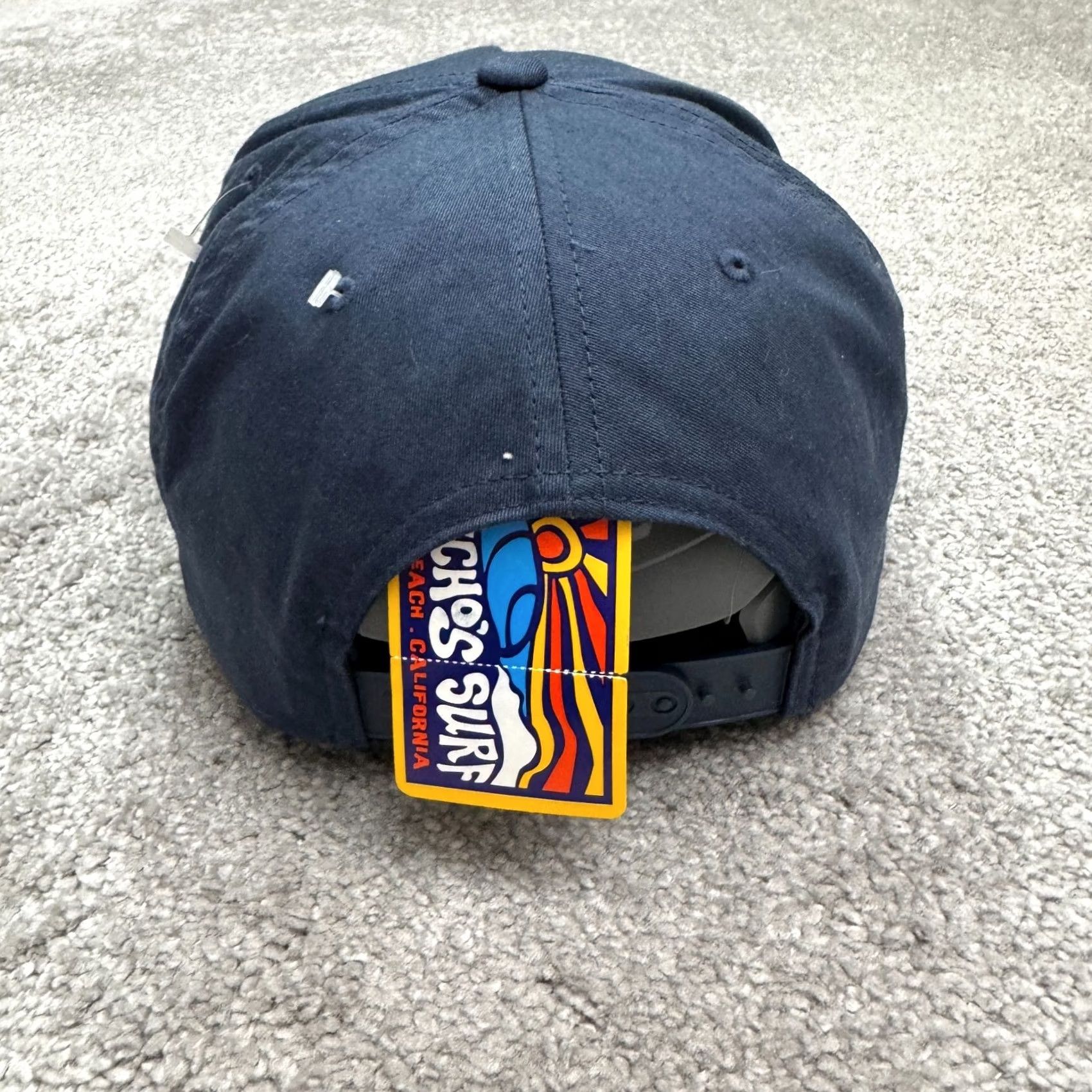 Vintage Yupoong Pancho's Surf Shop Cowgirl Sh*t Snapback Hat Navy Blue Cap Navy Blue Pismo Beach Size ONE SIZE - 4 Thumbnail