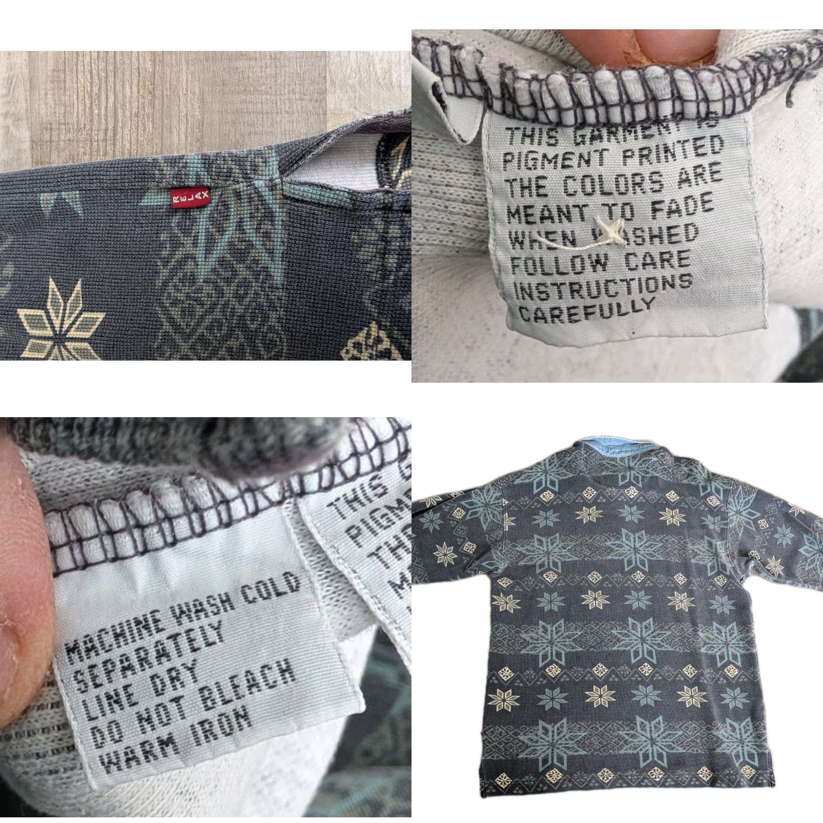 Tommy Bahama VINTAGE Tommy Bahama Relax Shirt Henley Thermal Denim Collar Snowflakes L Mens Shirt Redefined for 90s Holiday Vintage Theme Mens Size US L / EU 52-54 / 3 - 9 Thumbnail
