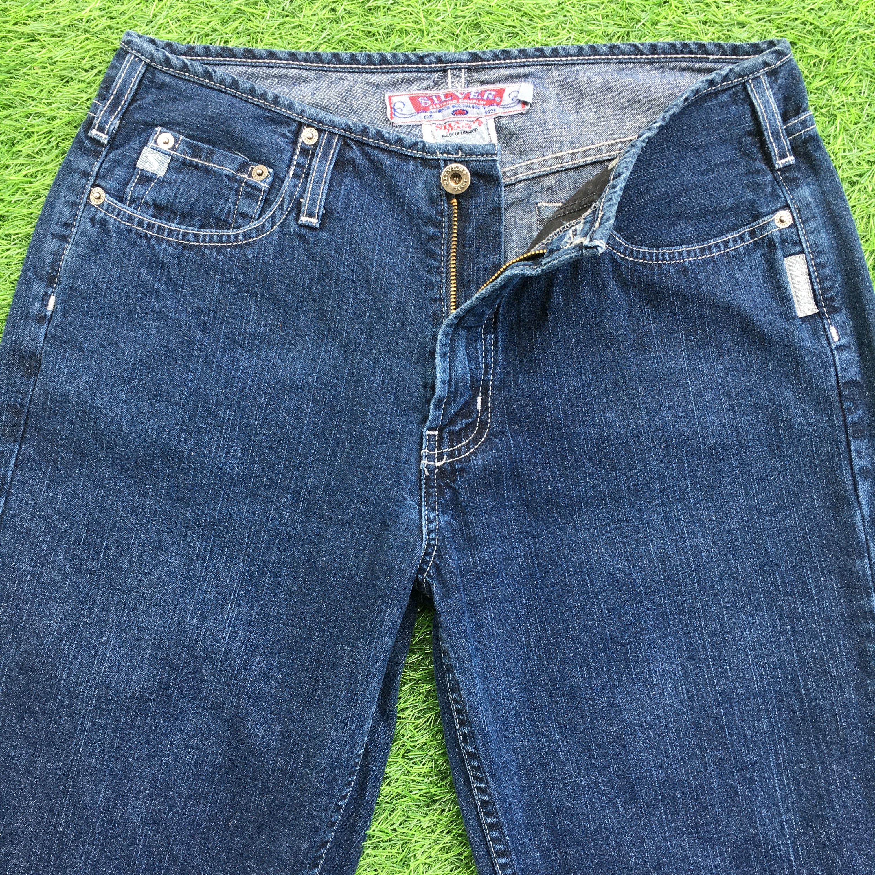 Designer × Silver Jeans Co. Silver Jeans No Waist Flare Jeans D-932 Size 30" / US 8 / IT 44 - 3 Thumbnail