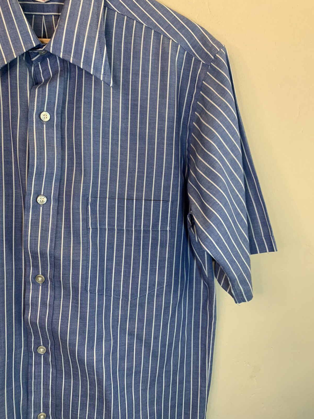 Donegal Tweed RARE* Vintage 50’s Donegal Single Stitch Stripe Button Shirt Size US M / EU 48-50 / 2 - 3 Thumbnail