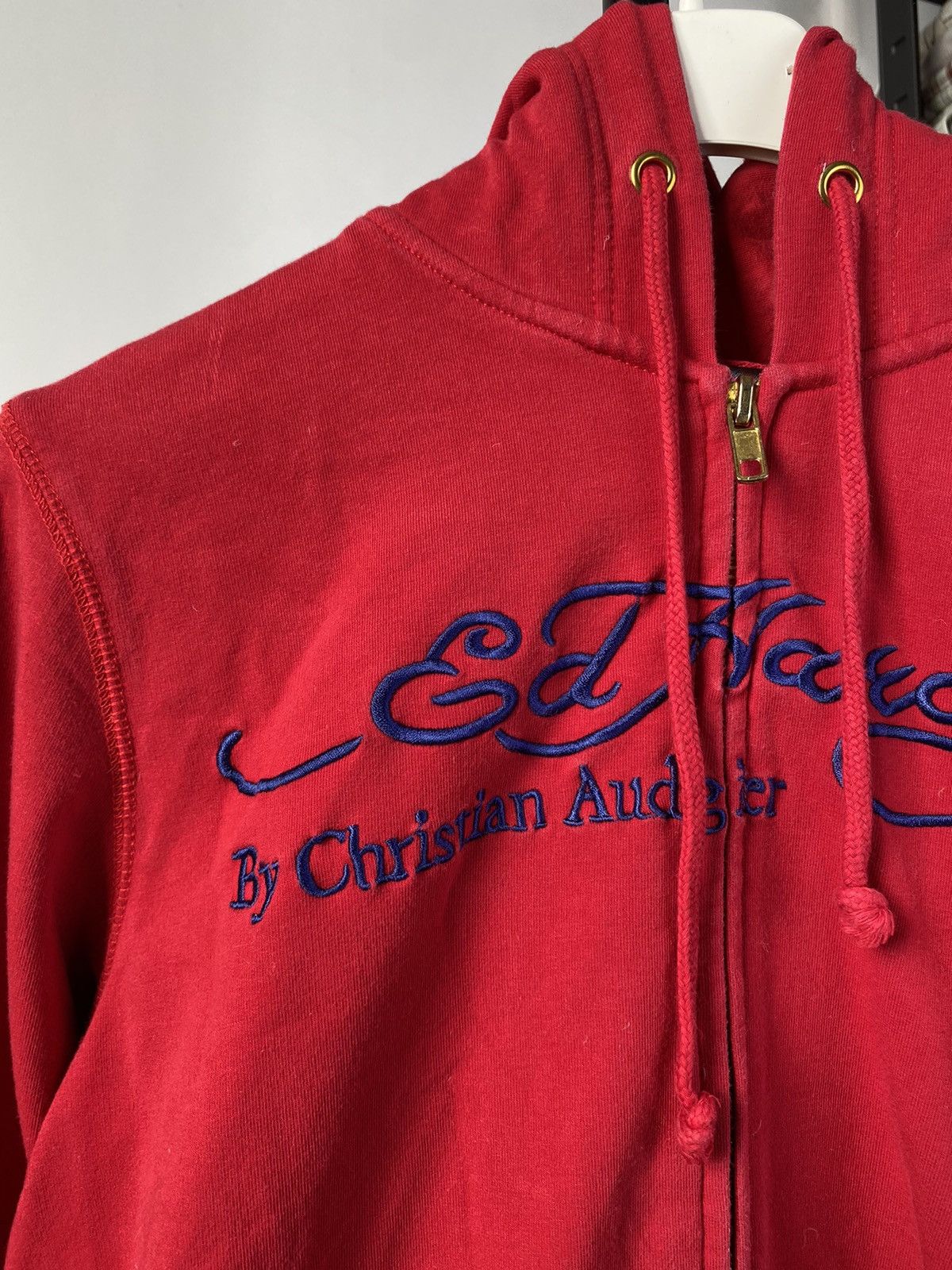 Ed Hardy 🔥Ed Hardy Gothic Tribal Avant Garde Red Hoodie Small wom Size S / US 4 / IT 40 - 4 Thumbnail