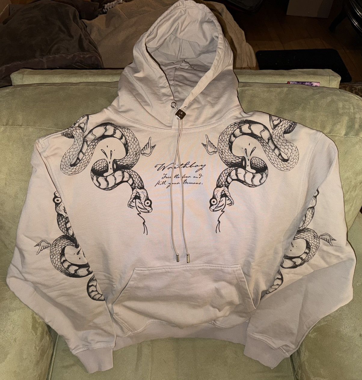 Other Wrathboy “Snake Hit” Hoodie, taupe/black, NEW, loose medium Size US M / EU 48-50 / 2 - 1 Thumbnail
