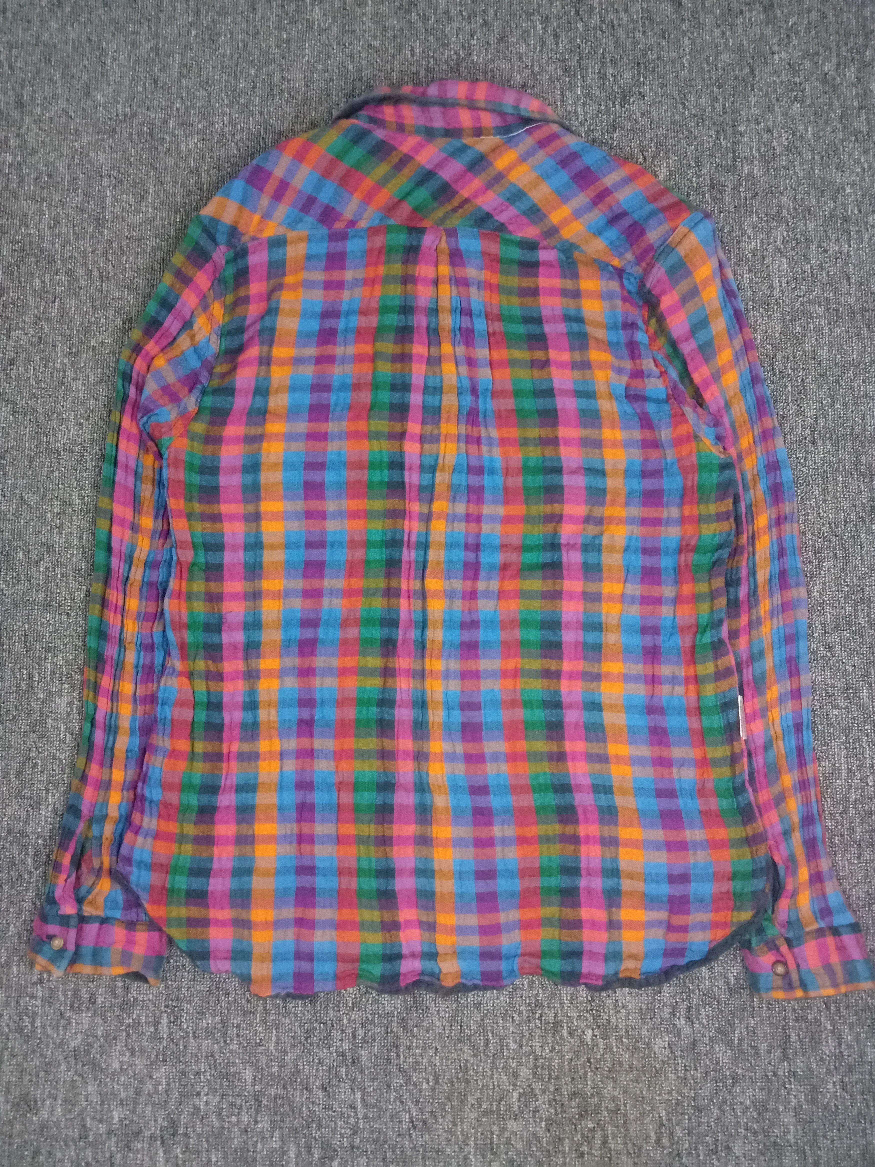 Japanese Brand Crazy Button Shirt A reversible black or rainbow Size US M / EU 48-50 / 2 - 5 Thumbnail