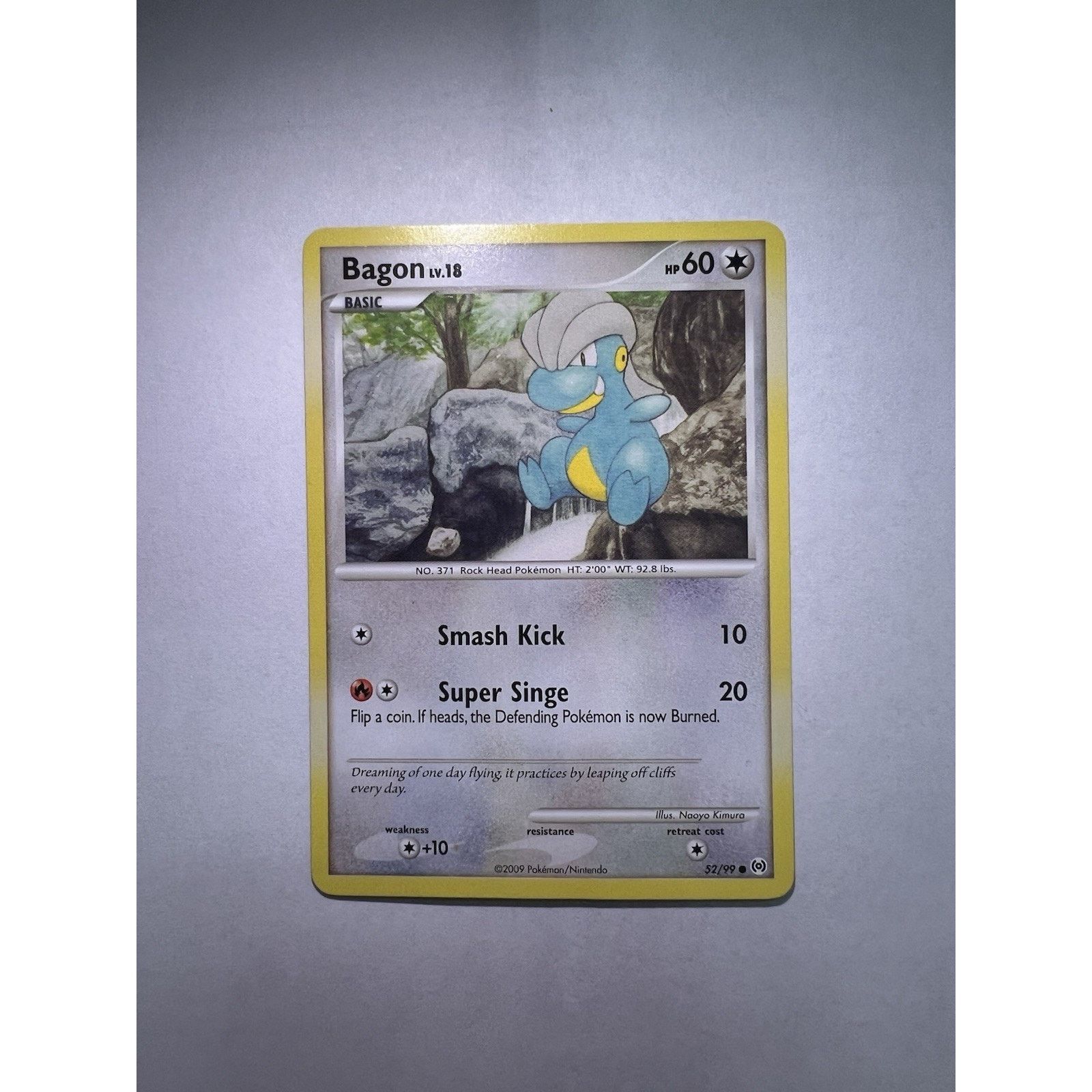 Pokemon Pokemon TCG; Bagon LV.18 52/99 Platinum Arceus Common (NM) Size ONE SIZE - 1 Thumbnail