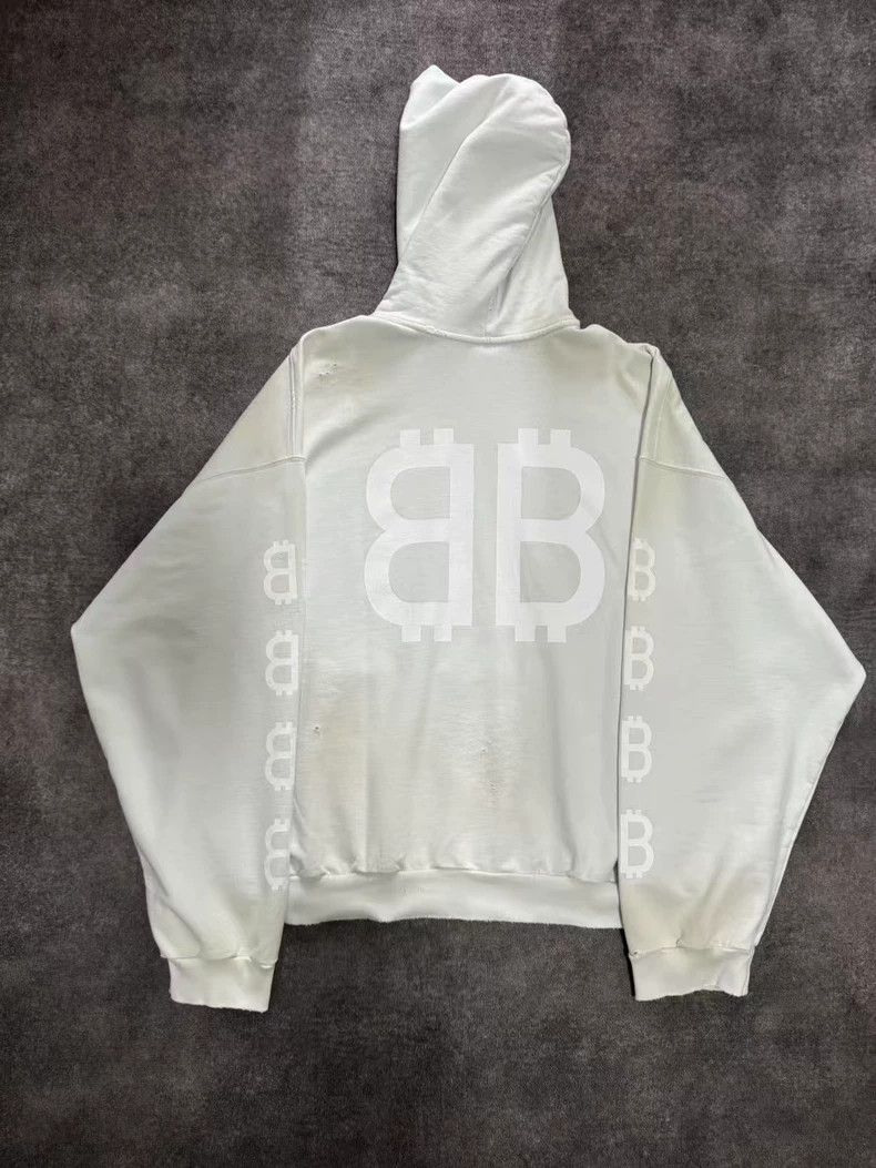 Balenciaga Balenciaga Make old double B hooded sweaters Size US L / EU 52-54 / 3 - 2 Thumbnail