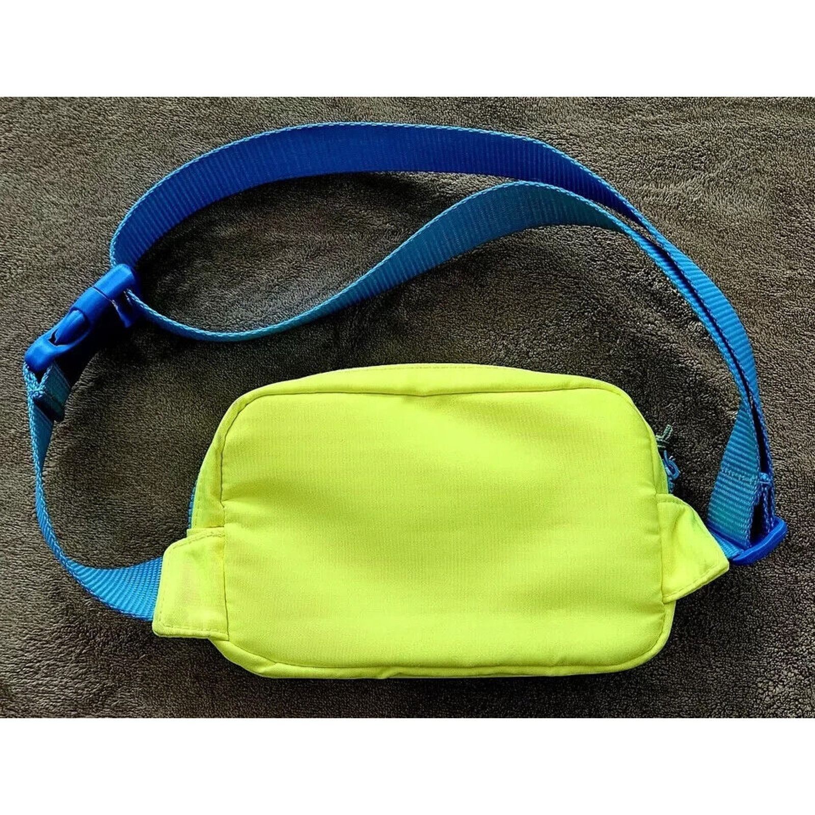 Disney Disneyland Resort Blue On Chartreuse FannyPack Waist Bag 9×5 Size ONE SIZE - 5 Thumbnail
