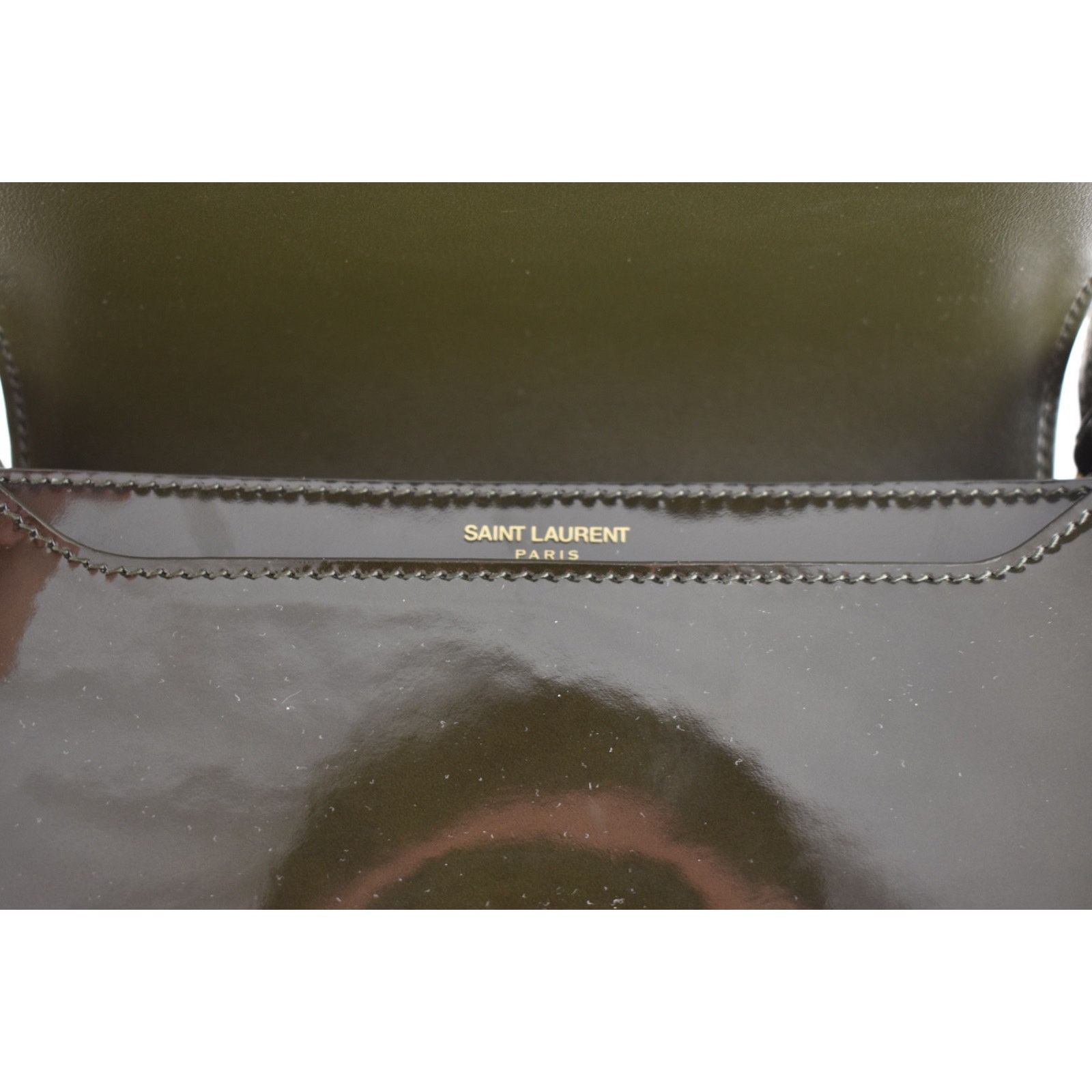 Yves Saint Laurent Saint Laurent Mini Voltaire Demi Lune YSL Shoulder Bag Green Size ONE SIZE - 18 Thumbnail