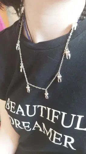 Jewelry Goth Fairy Tooth Necklace Size ONE SIZE - 3 Thumbnail