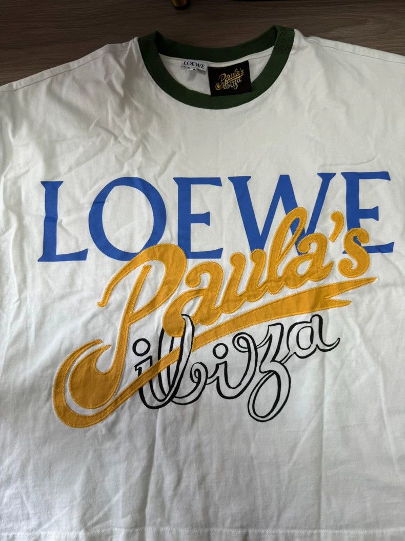 Loewe LOEWE White and green lettered short sleeves Size XS / US 0-2 / IT 36-38 - 2 Thumbnail