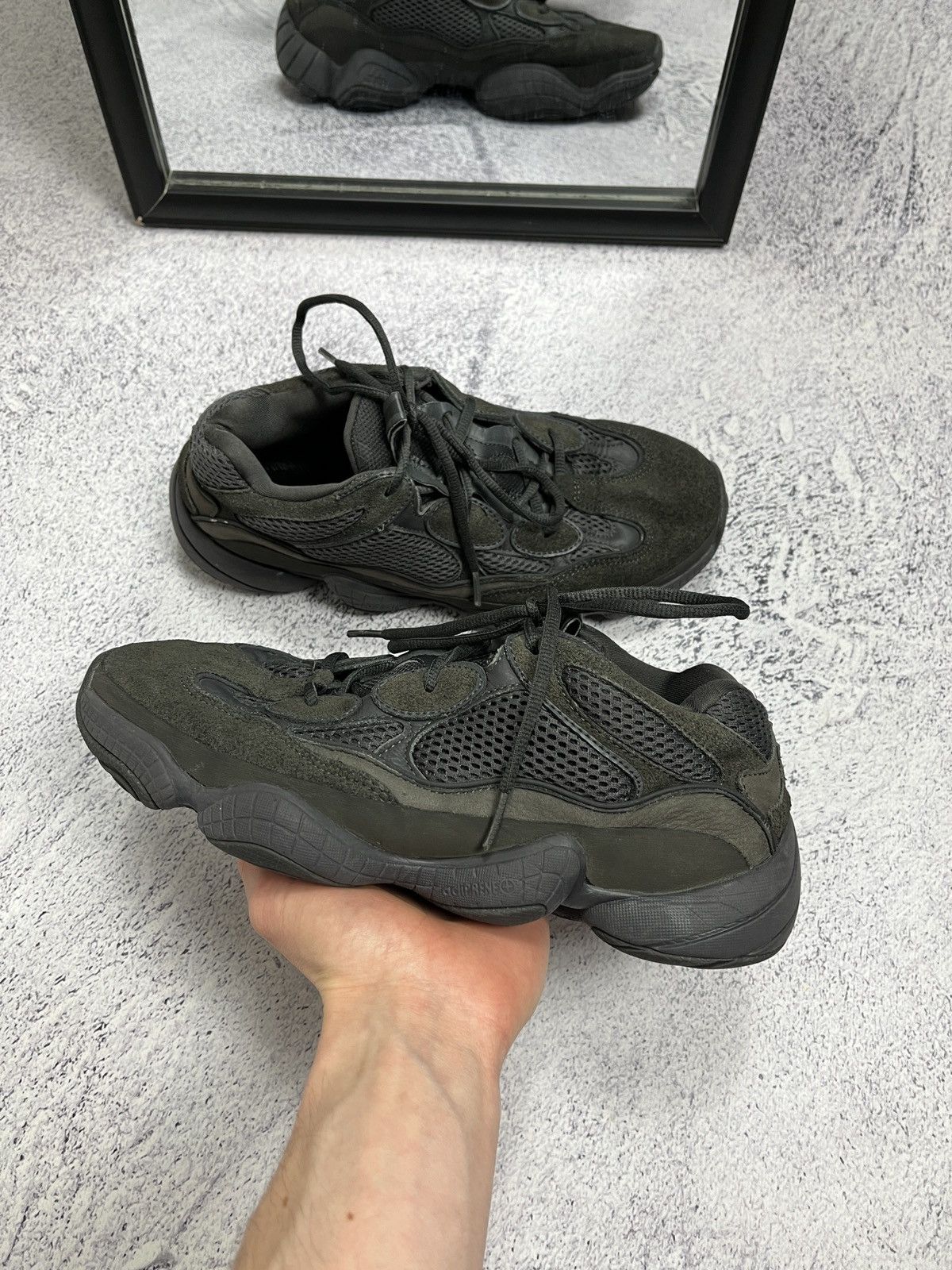 Adidas × Yeezy Adidas Yezzy Boost 500 Utility Black US 8 Size US 8 / EU 41 - 2 Thumbnail