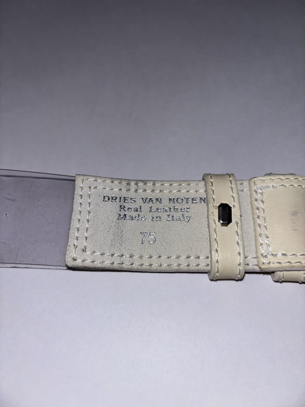 Dries Van Noten 90’s Dries Van Noten PVC/Leather Belt Size ONE SIZE - 6 Thumbnail