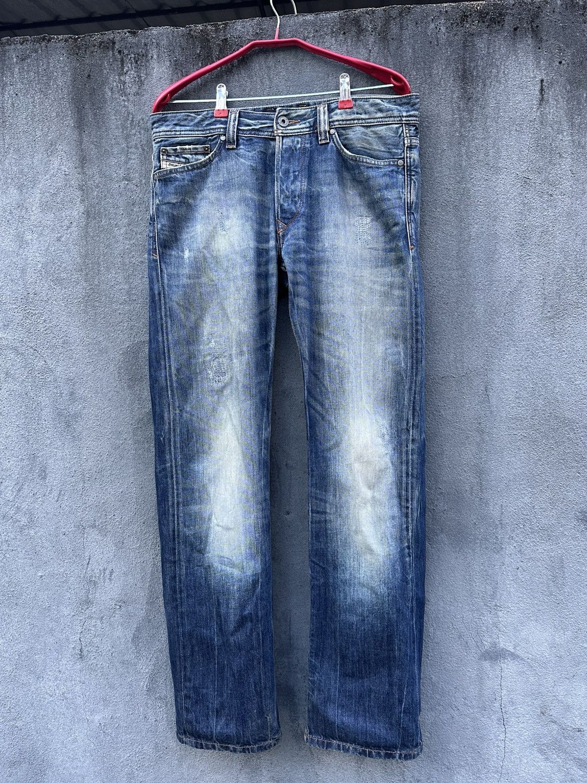 Diesel 👹Vintage Diesel Baggy Straight Cut Jeans Size US 32 / EU 48 - 4 Thumbnail