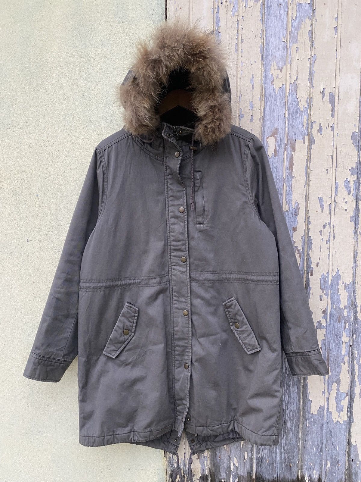 If Six Was Nine × Vintage Vintage colza fur hoodie jacket Size US L / EU 52-54 / 3 - 1 Thumbnail