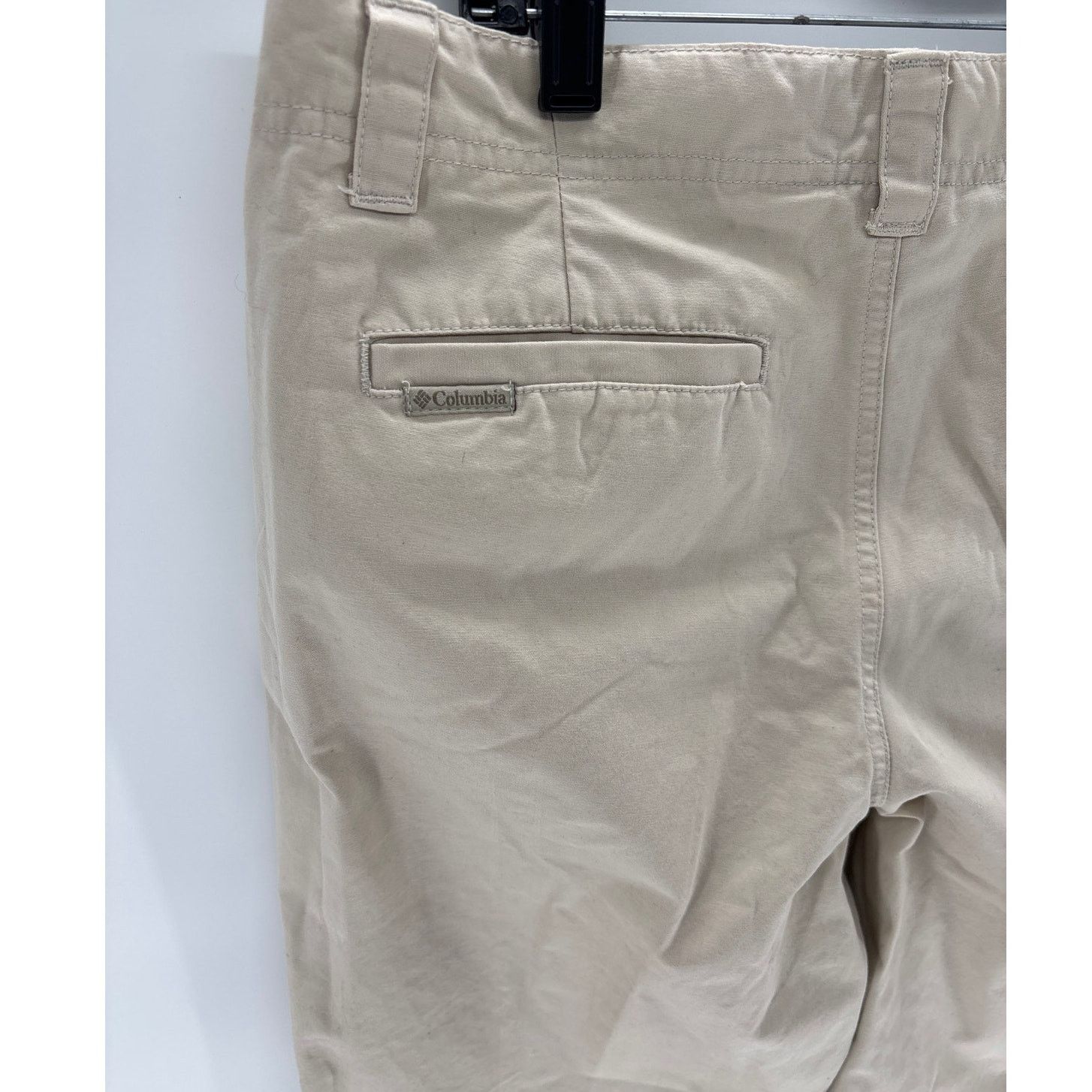 Columbia Columbia Women's Sz 10 Khaki flat front pants 100% Cotton Size 32" / US 10 / IT 46 - 4 Thumbnail