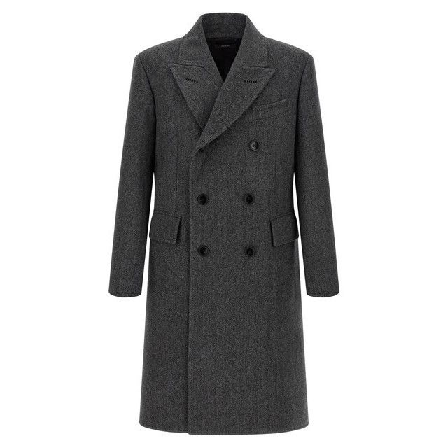 Tom Ford TOM FORD Gray Wool Coat New & Authentic (Men's size:XL;) Size US XL / EU 56 / 4 - 1 Thumbnail